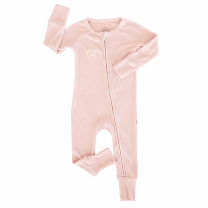 Embroidered Bamboo Waffle Convertible Zip Romper | Lotus
