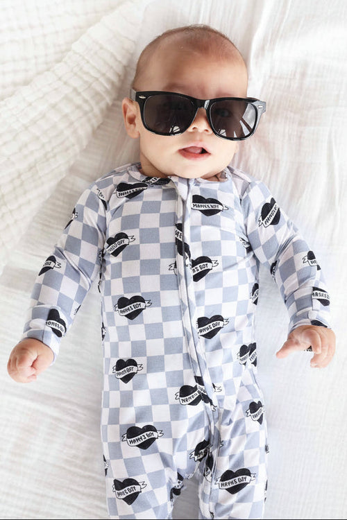 Mama's Boy Zipper Footie