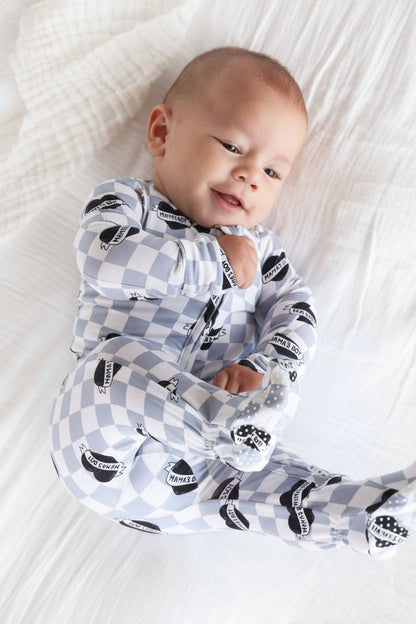 Mama's Boy Zipper Footie