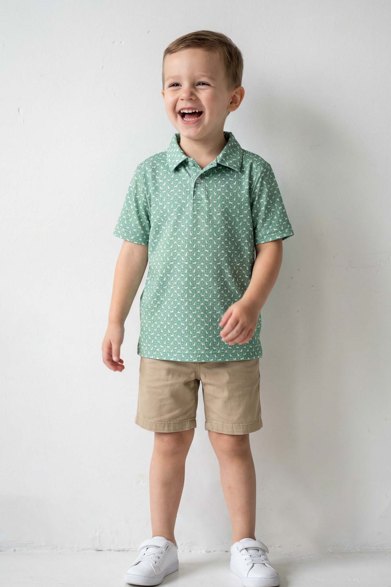 Daddy & Me Matching Short Sleeve Polos | Man's Best Friend