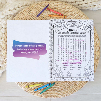 Personalized Coloring Book | Mermaid Magic