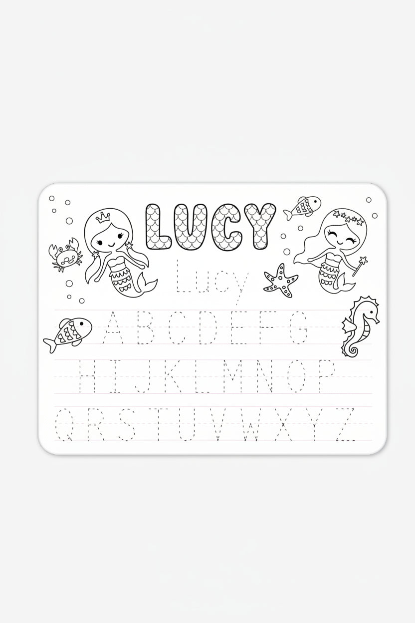Kids Personalized Whiteboard | Mermaid Magic