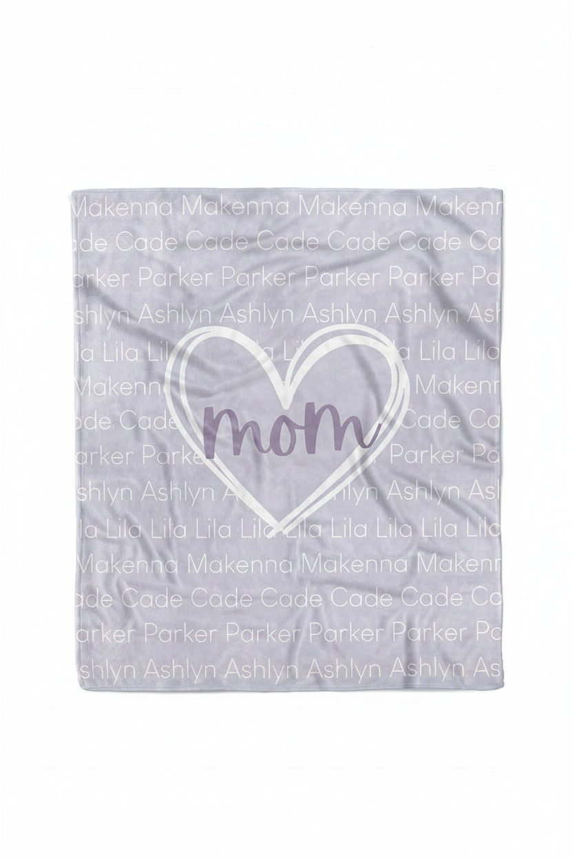 Personalized Blanket | Mom's Heart