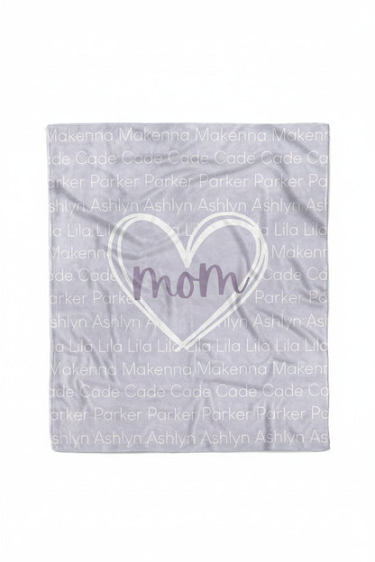 Personalized Blanket | Mom's Heart