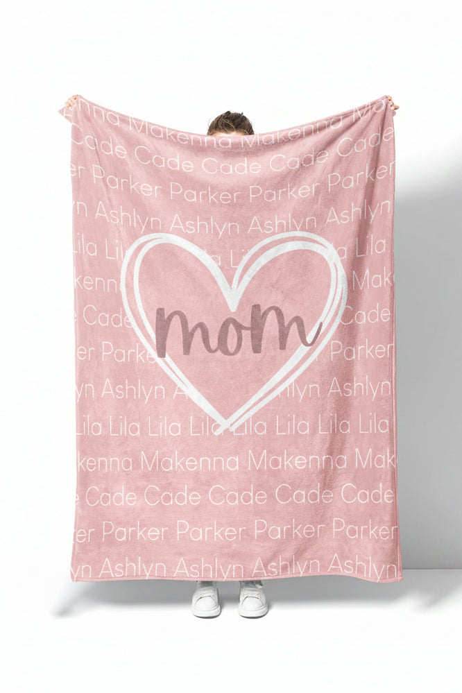 Personalized Blanket | Mom's Heart