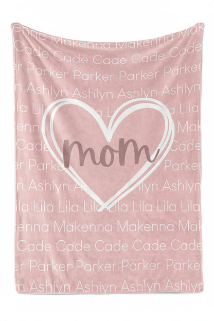 Personalized Blanket | Mom's Heart