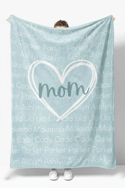 Personalized Blanket | Mom's Heart