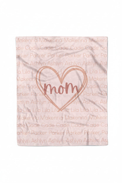 Personalized Blanket | Mom's Heart