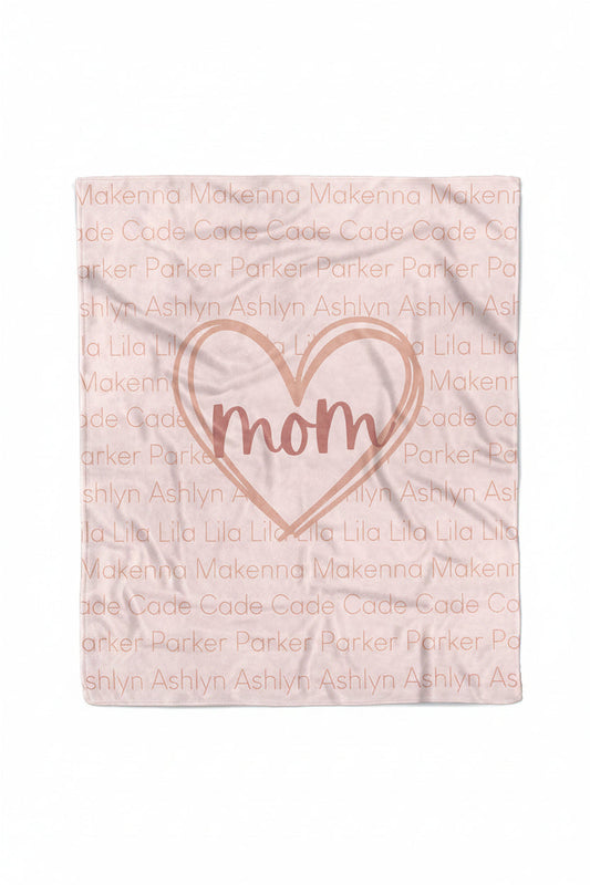 Personalized Blanket | Mom's Heart