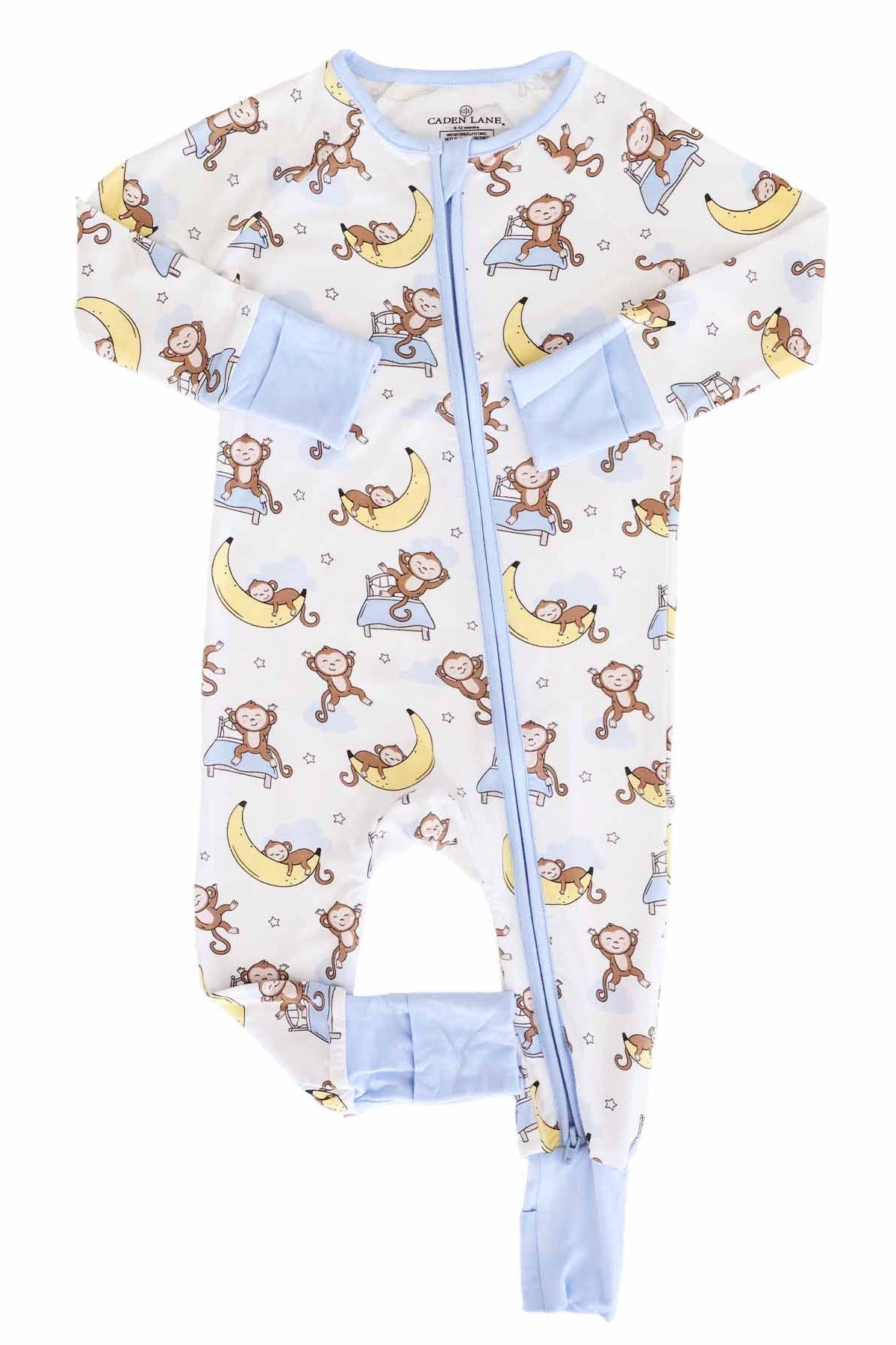 Convertible Bamboo Zip Romper | Monkey See, Monkey Snooze