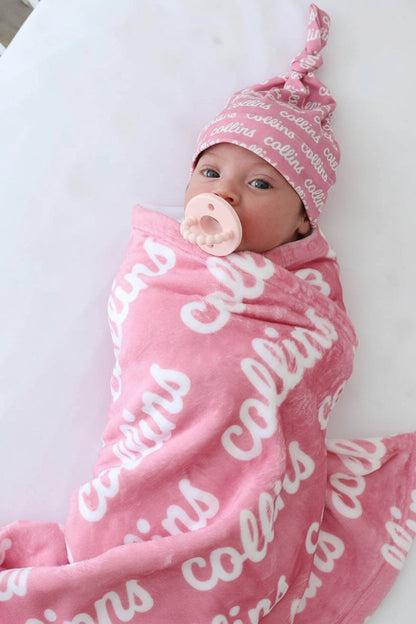 Perfectly Pink Personalized Color Blanket