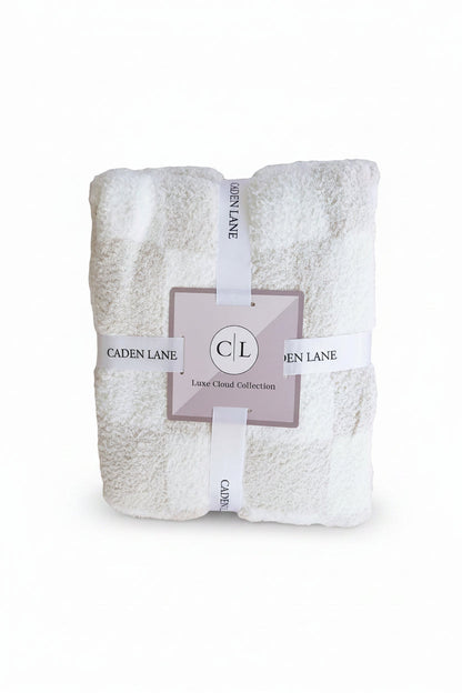 CuddleLane™ Luxe Blankets | Toffee Check