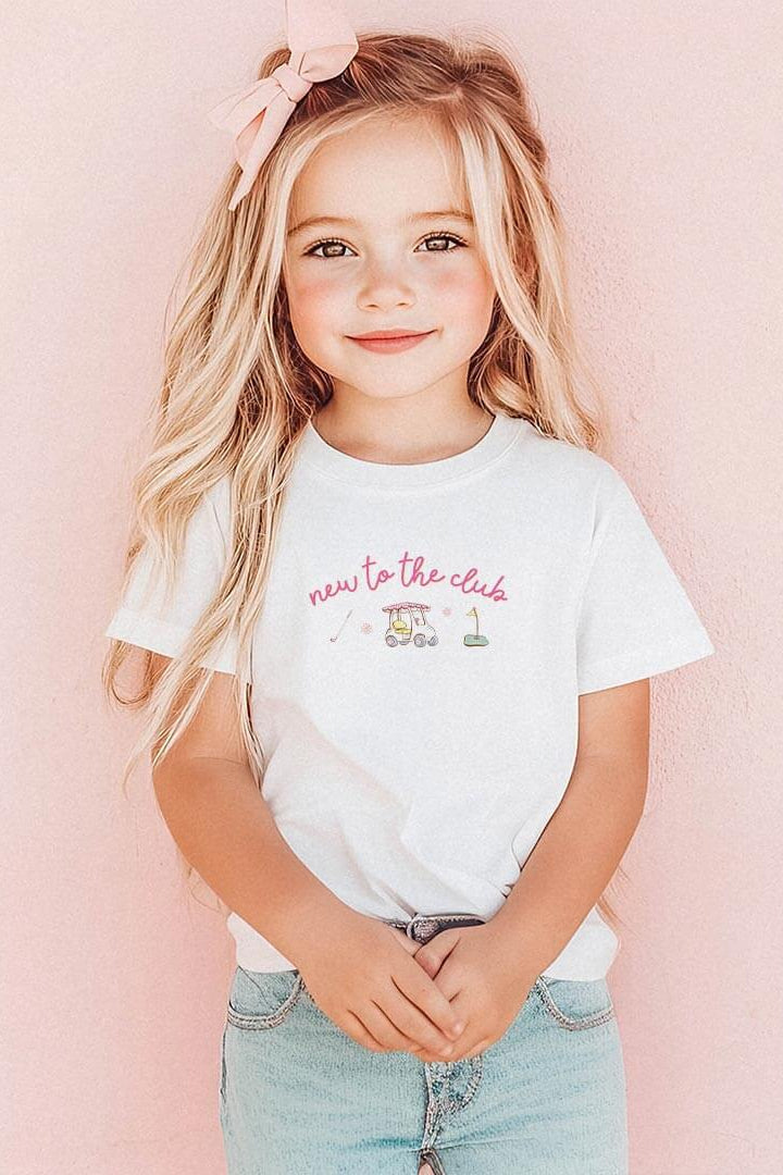 New To The Club Kids Graphic Tee | White