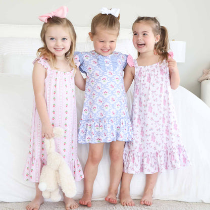Girls' Full Length Ruffle Nightgown | Ballet Dreams
