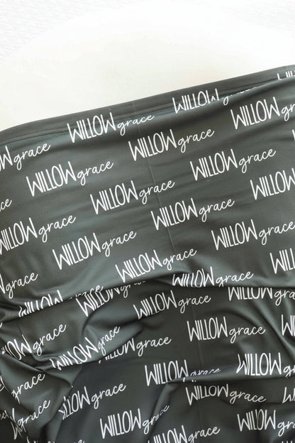 Personalized Baby Name Swaddle Blanket Font Duo | Best Selling Neutrals