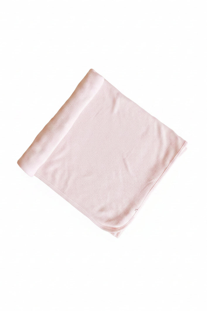 Pearl Pink Bamboo Waffle Oversized Swaddle Blanket