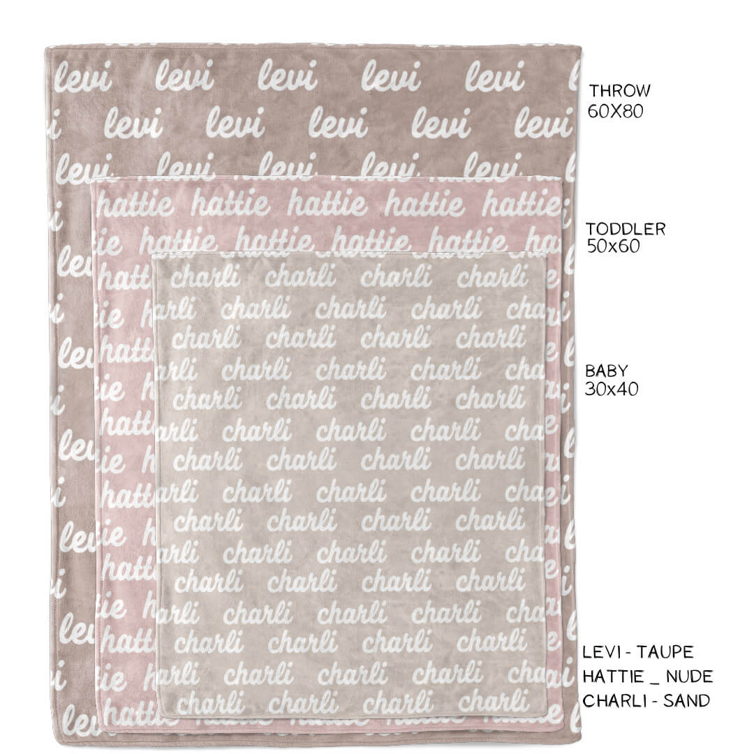 Personalized Color Blanket | Taupe