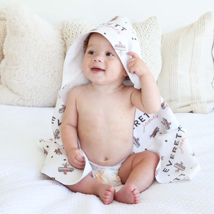 Personalized Hooded Towel | Take Flight