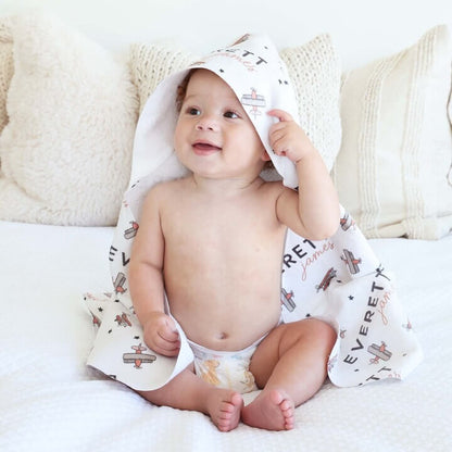 Personalized Hooded Towel | Take Flight