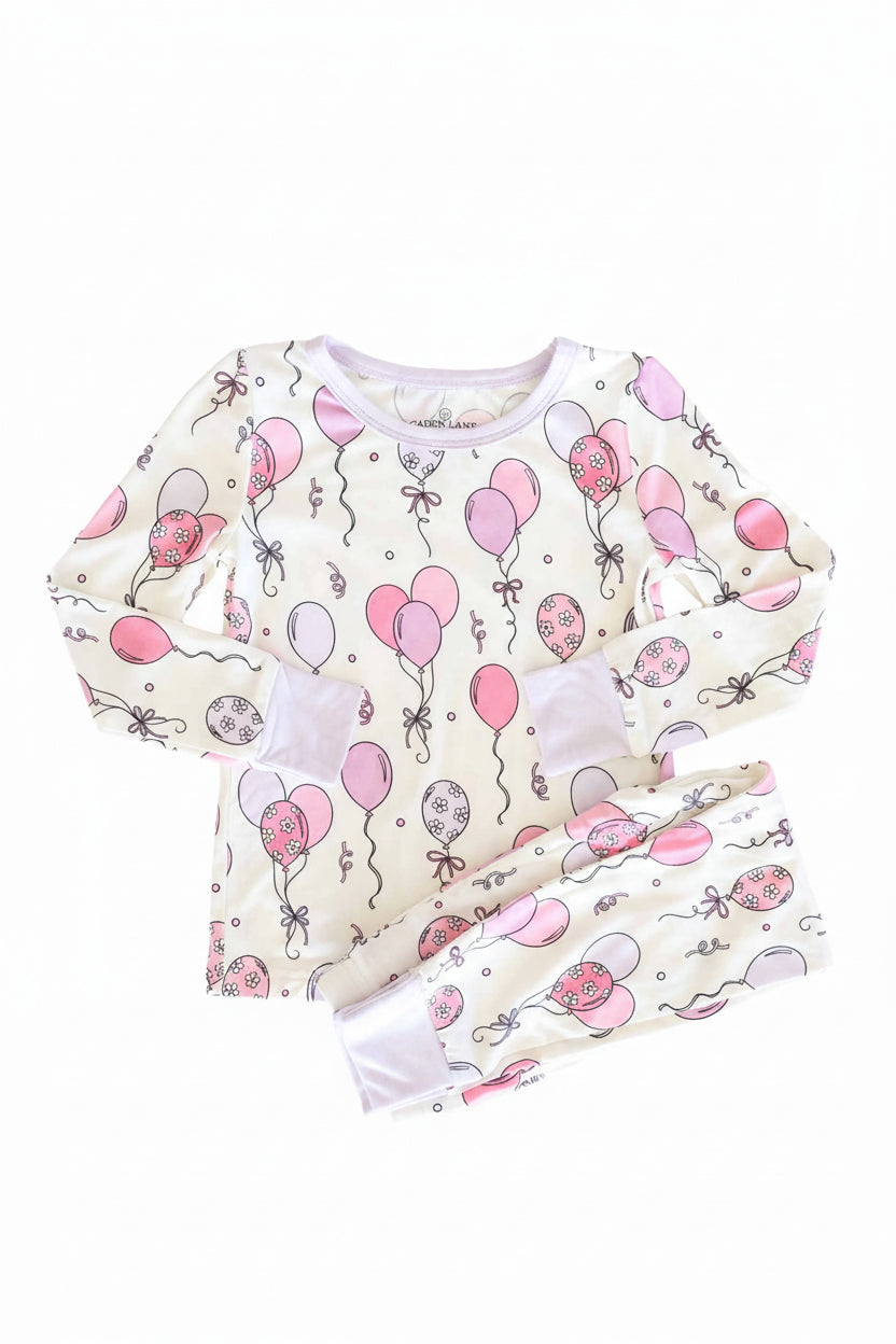 Party Time Two Piece Pajama Set | Pink