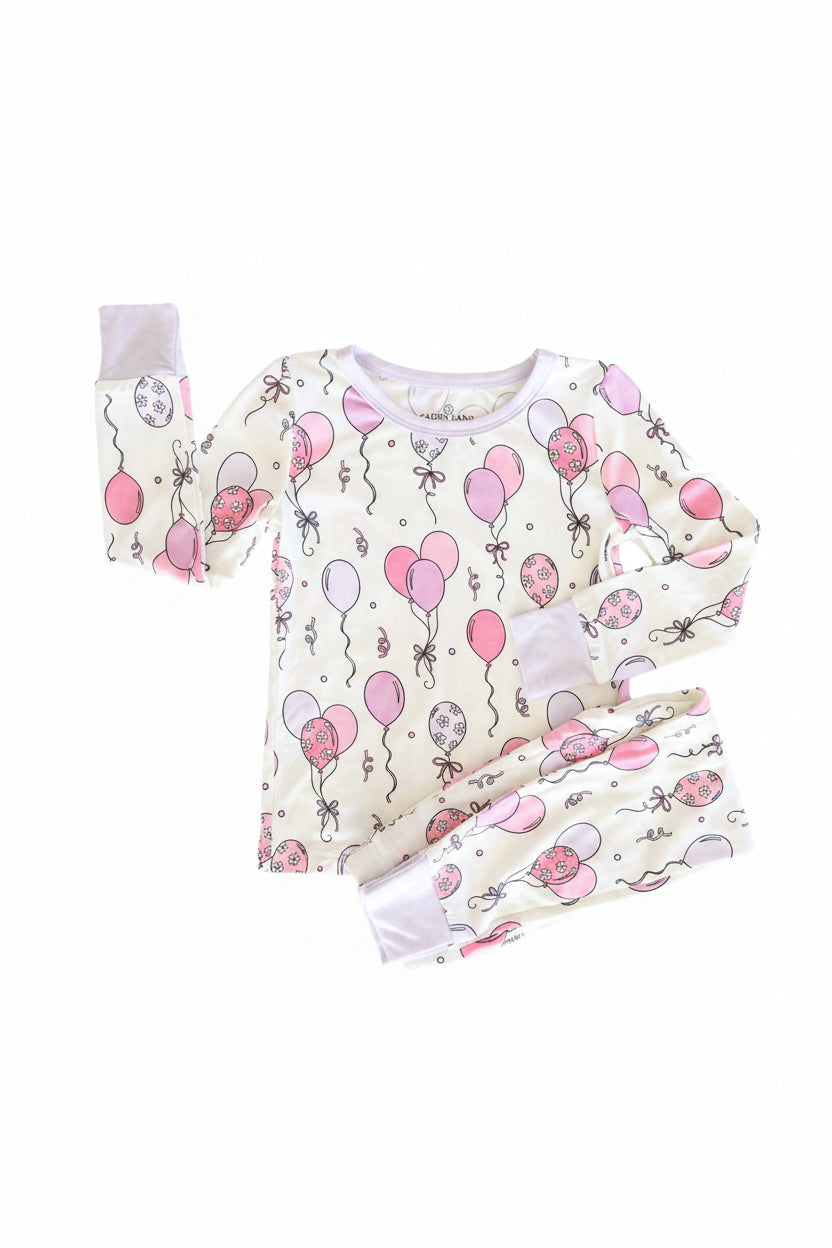 Party Time Two Piece Pajama Set | Pink