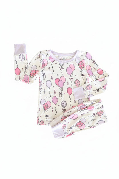 Party Time Two Piece Pajama Set | Pink