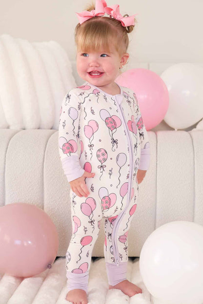Party Time Convertible Zip Romper | Pink
