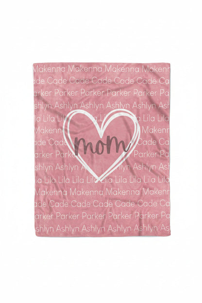 Personalized Blanket | Mom's Heart
