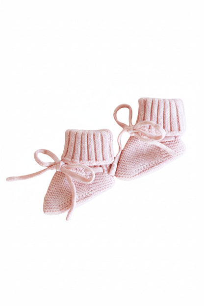 Knit Newborn Bow Booties