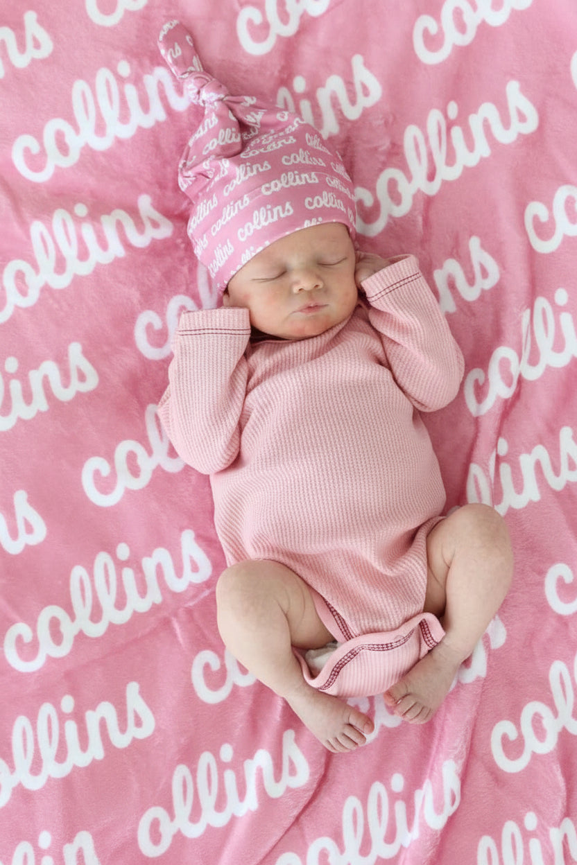 Perfectly Pink Personalized Color Blanket