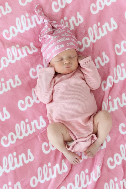Perfectly Pink Personalized Color Blanket