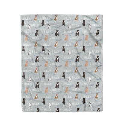 Personalized Kids Blanket | Pit Bull