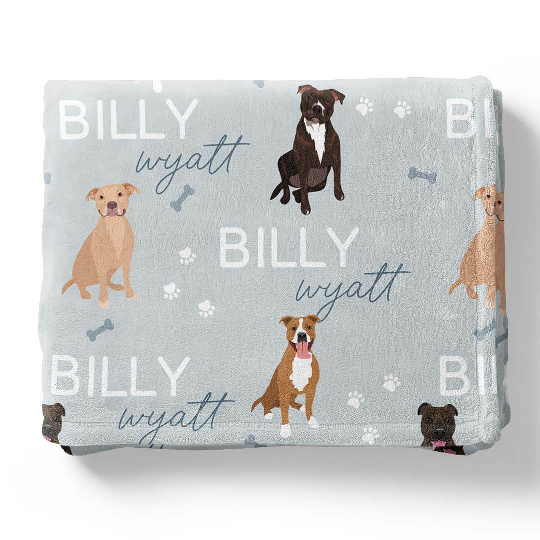 Personalized Kids Blankets | Dog Breeds - Part 1