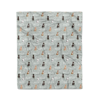 Personalized Kids Blanket | Pit Bull