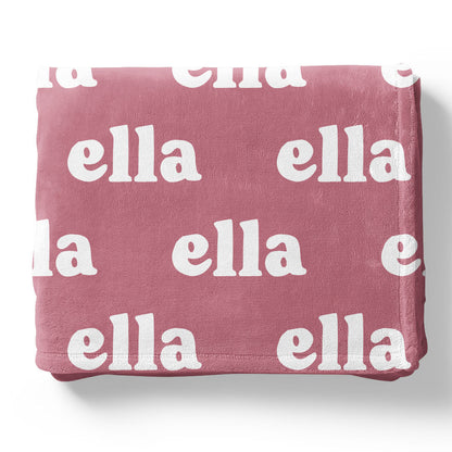 Candy Apple Personalized Color Blanket
