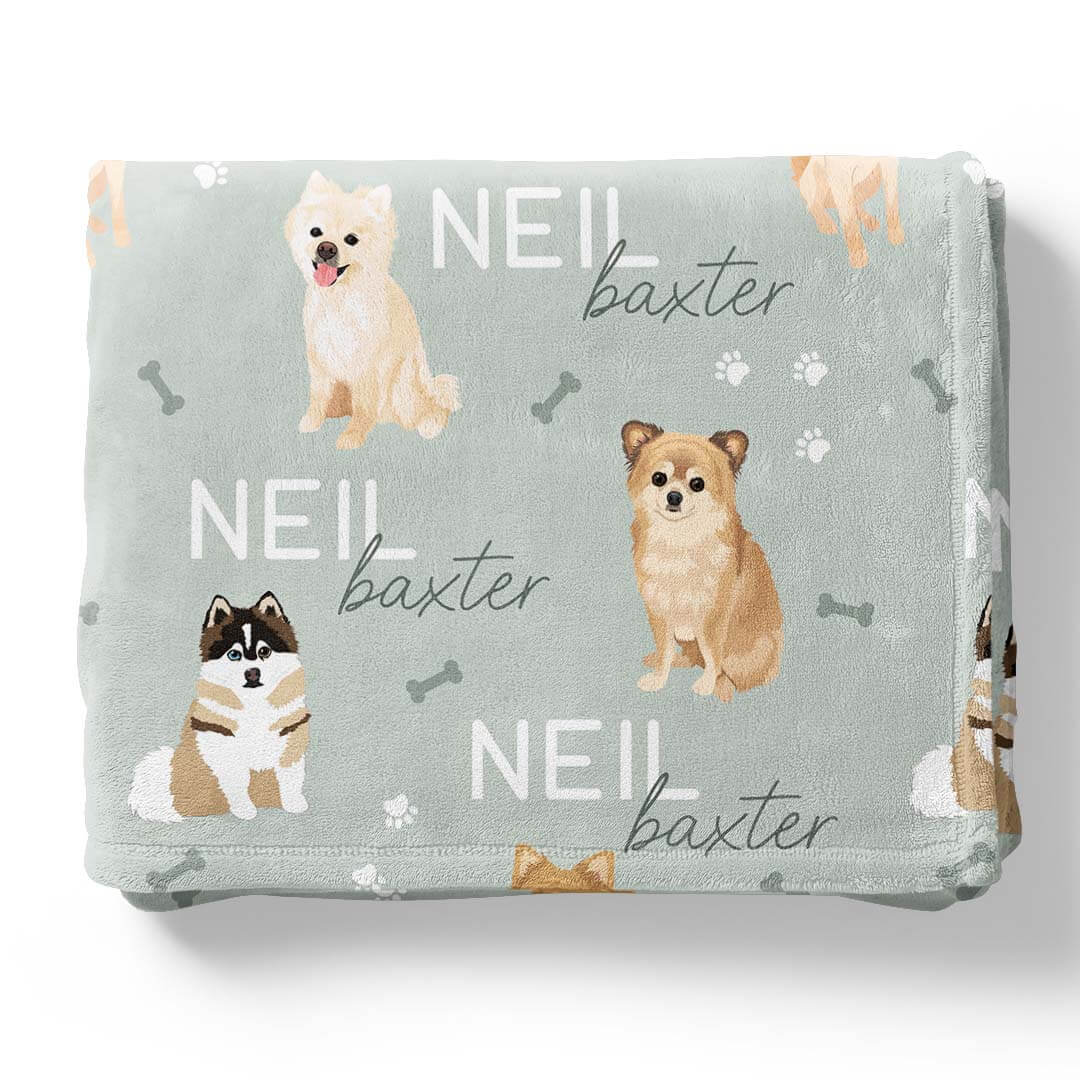 Personalized Kids Blankets | Dog Breeds - Part 1