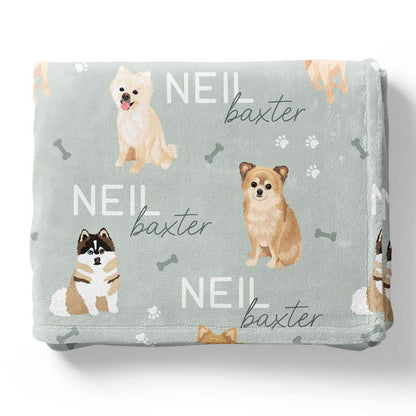 Personalized Kids Blankets | Dog Breeds - Part 1