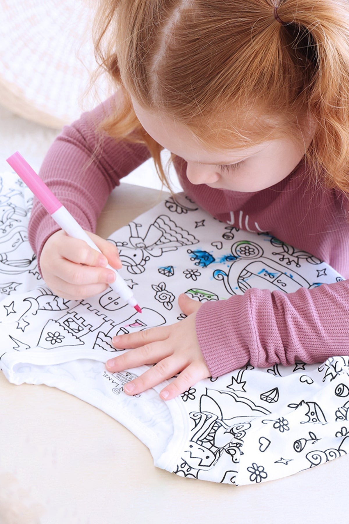 Colorable Two Piece Pajama Set | Far Far Away