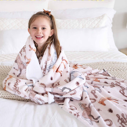 P's Ponies Personalized Kids Blanket