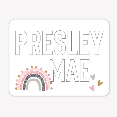 Kids Personalized Whiteboard | Rainbow Dots