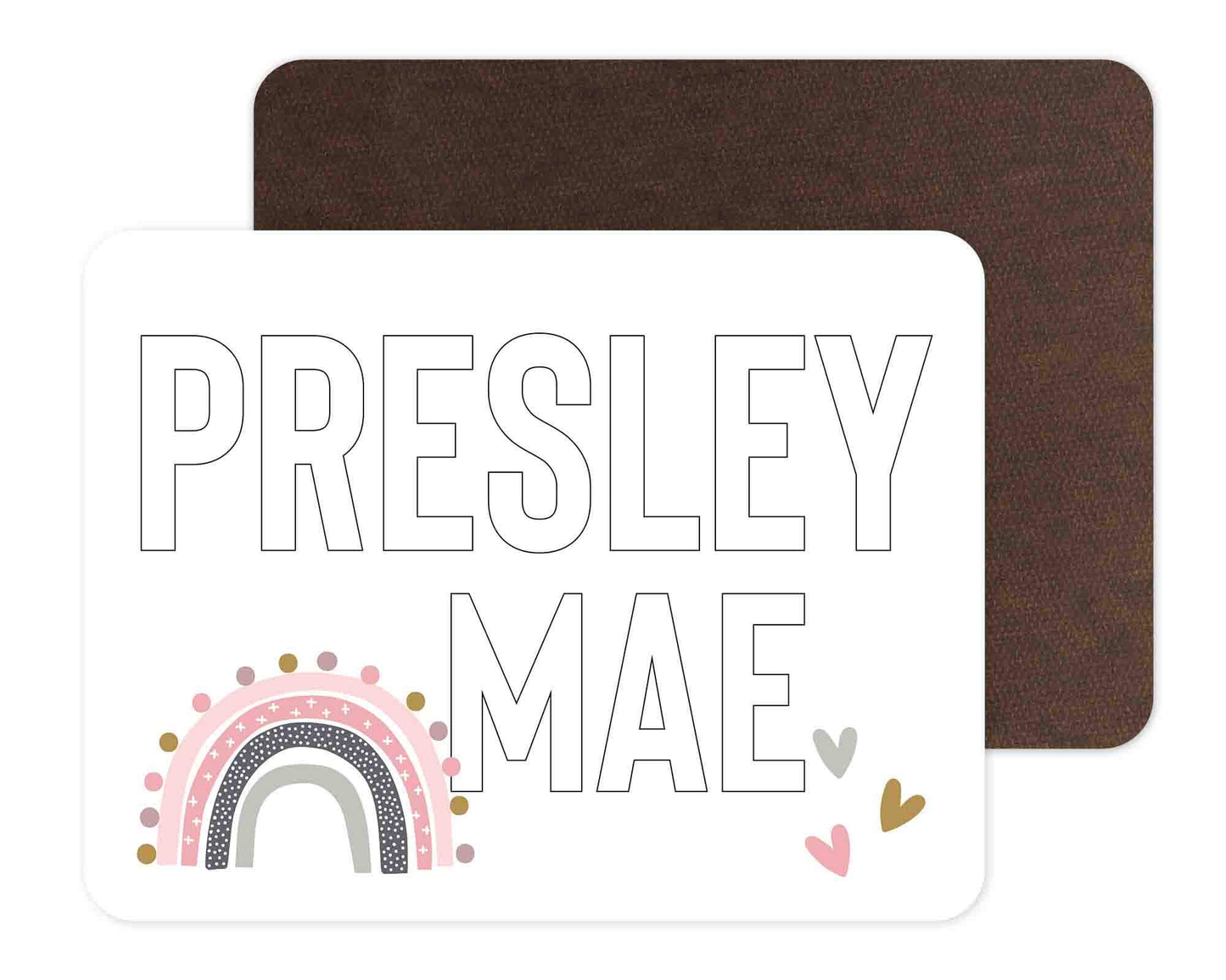 Kids Personalized Whiteboard | Rainbow Dots