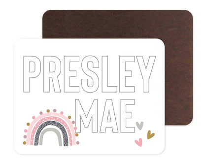 Kids Personalized Whiteboard | Rainbow Dots