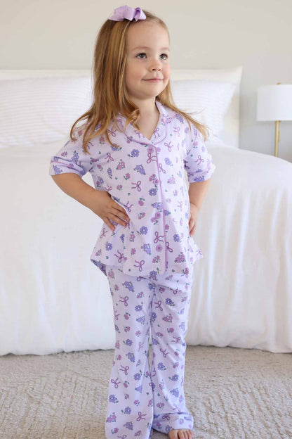 Girl's Two Piece Flare Lounge Sets