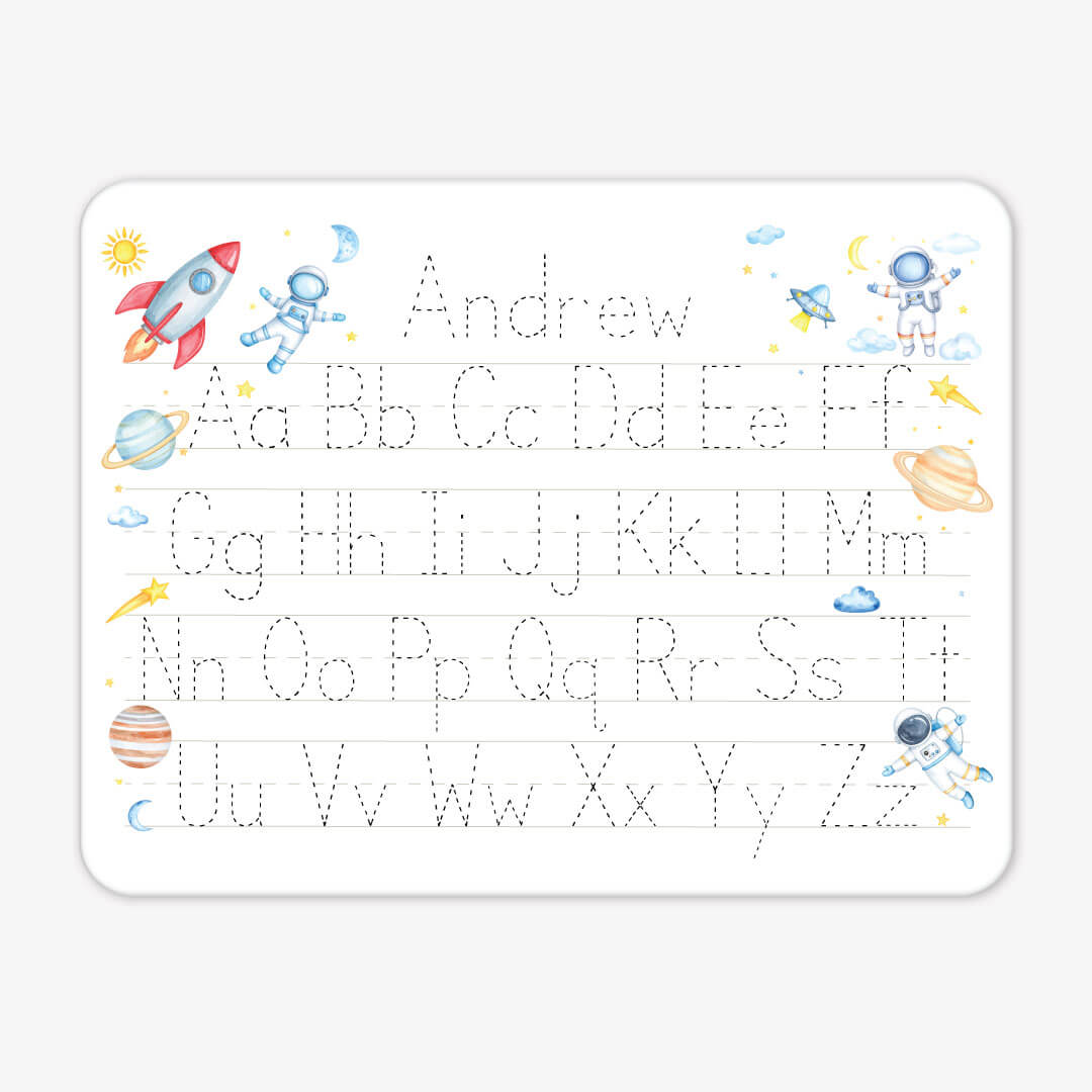 Kids Personalized Whiteboard | Rocket Adventure