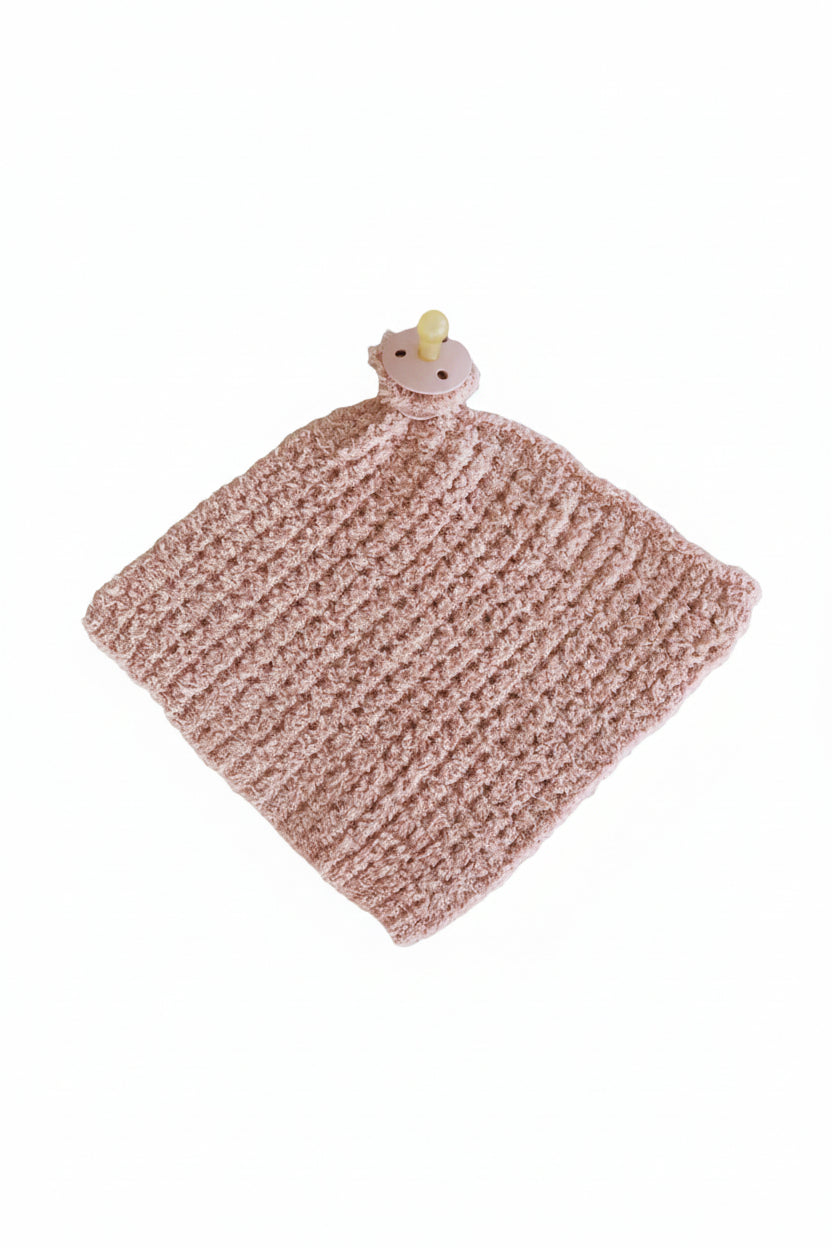 CuddleLane™ Luxe Waffle Lovey | Wild Rose