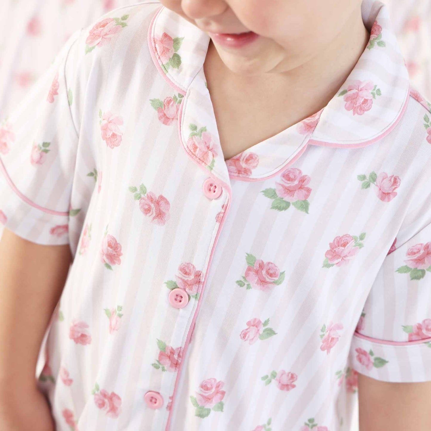 Girl's Two Piece Flare Lounge Set | Rosy & Cozy