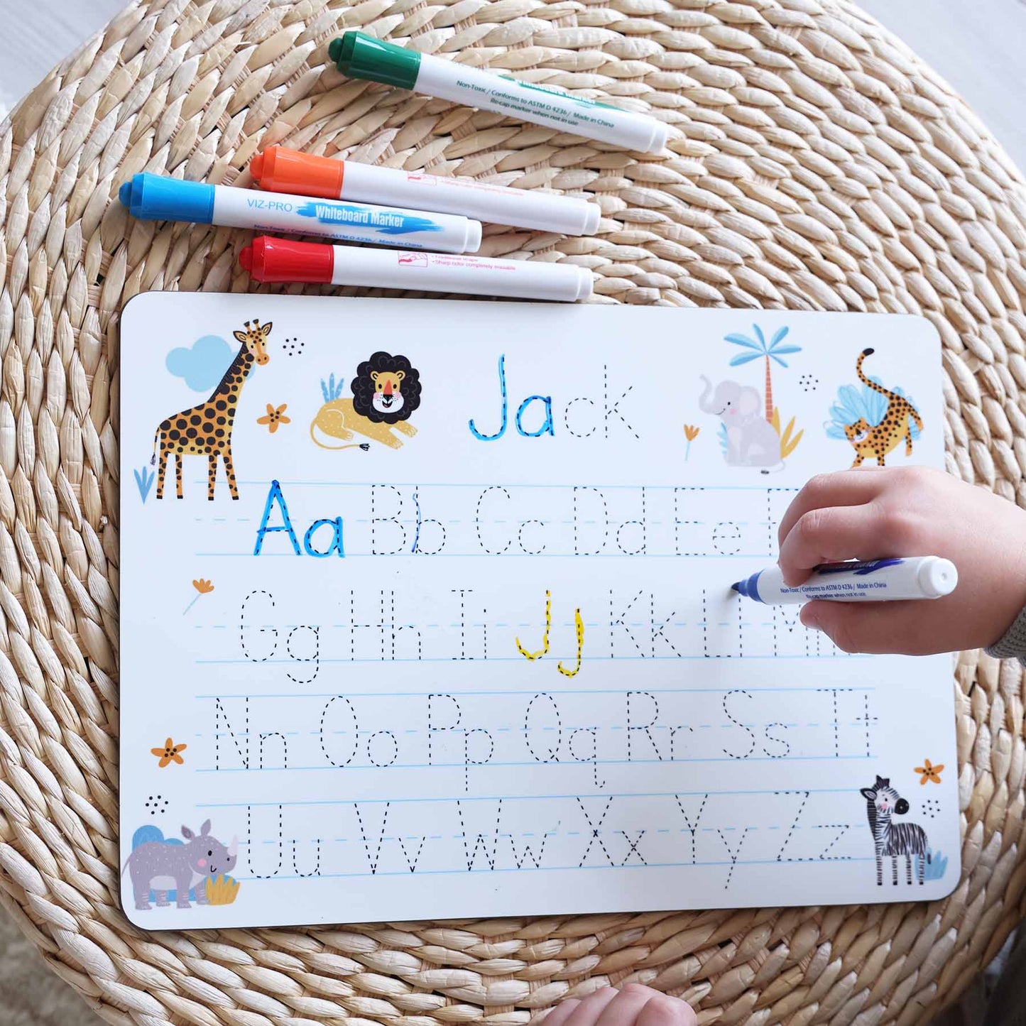 Kids Personalized Whiteboard | Safari Adventure