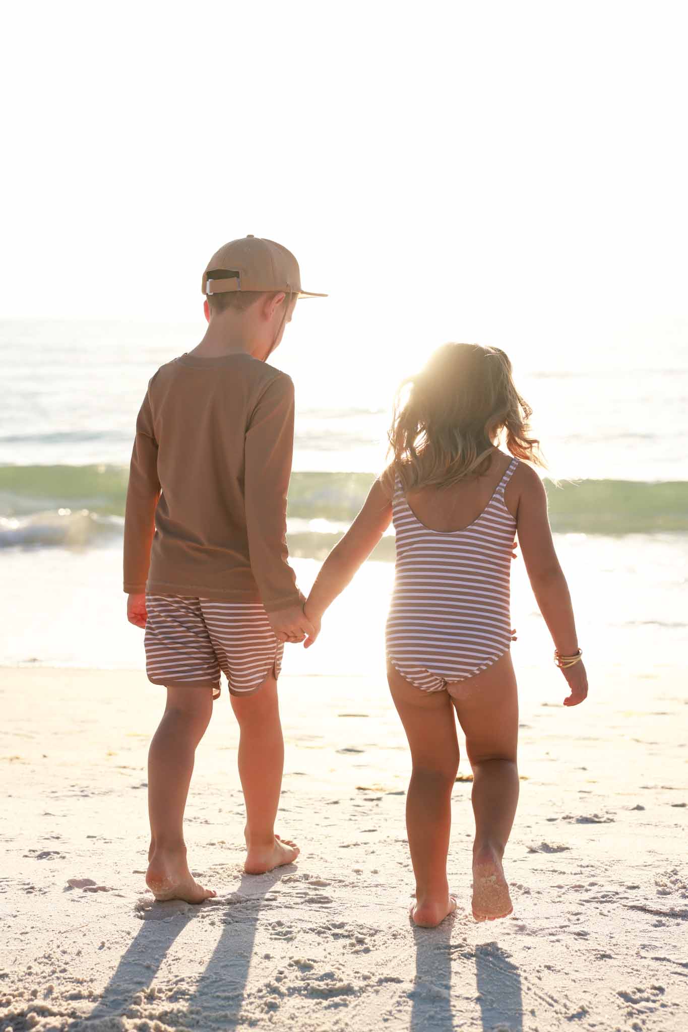 Long Sleeve Rash Guard Shirt | Sandy Mocha