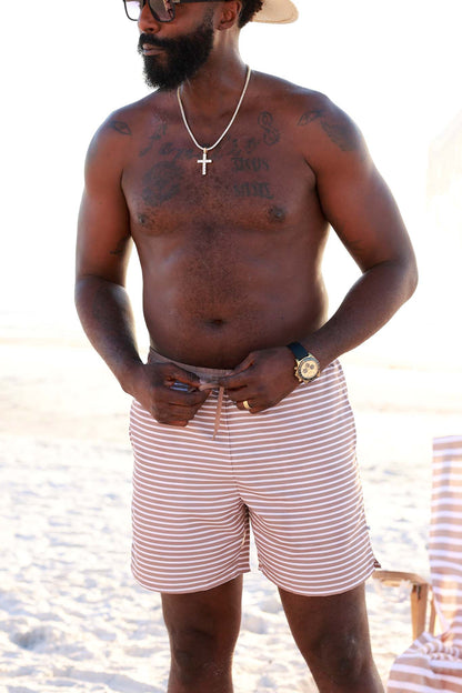 Men's Swim Trunks | Sandy Stripes