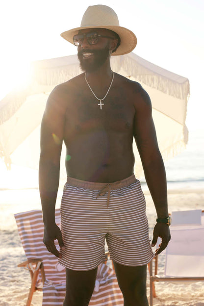 Men's Swim Trunks | Sandy Stripes